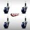 Service Caster 3'' SS Solid Poly Wheel Swivel 1'' Expanding Stem Caster Set, 4PK SCC-SSEX20S314-SPUS-1-4 - alternate 4